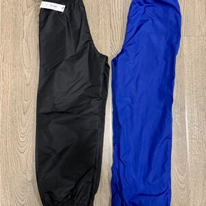 Kids Black and Blue Nylon Waterpant Bundle Sz 6/7 yrs